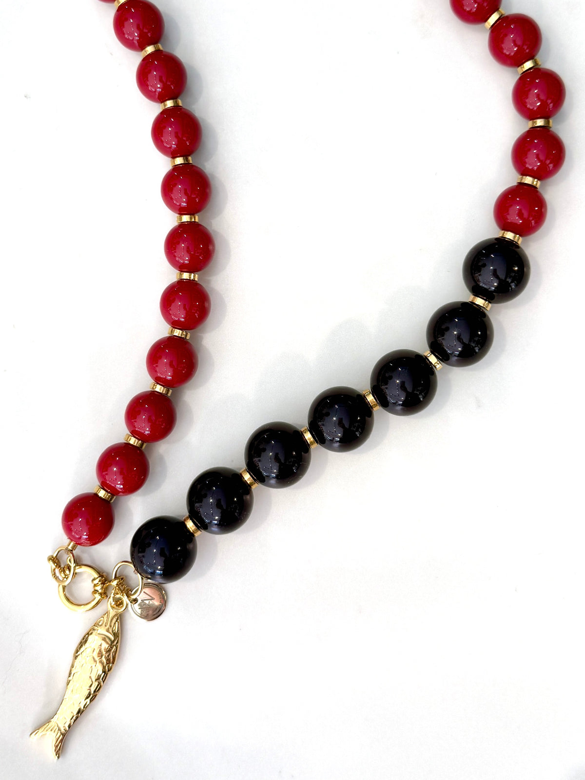 Kralen ketting –  Black Coral – Vis