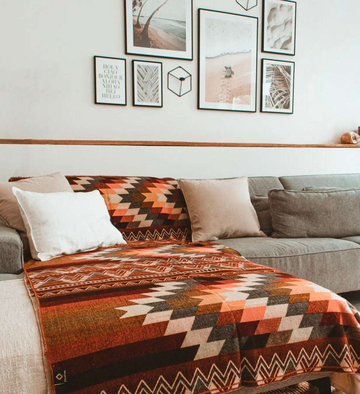 Ecua Fina – Alpaca Plaid – Antisana – Oranje