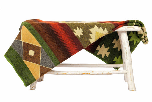 Ecua Fina – Alpaca Plaid Quilotoa – Groen