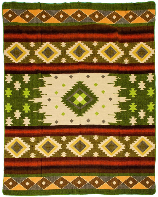Ecua Fina – Alpaca Plaid Quilotoa – Groen