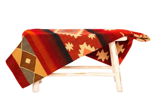 Ecua Fina – Alpaca Plaid Quilotoa – Rood