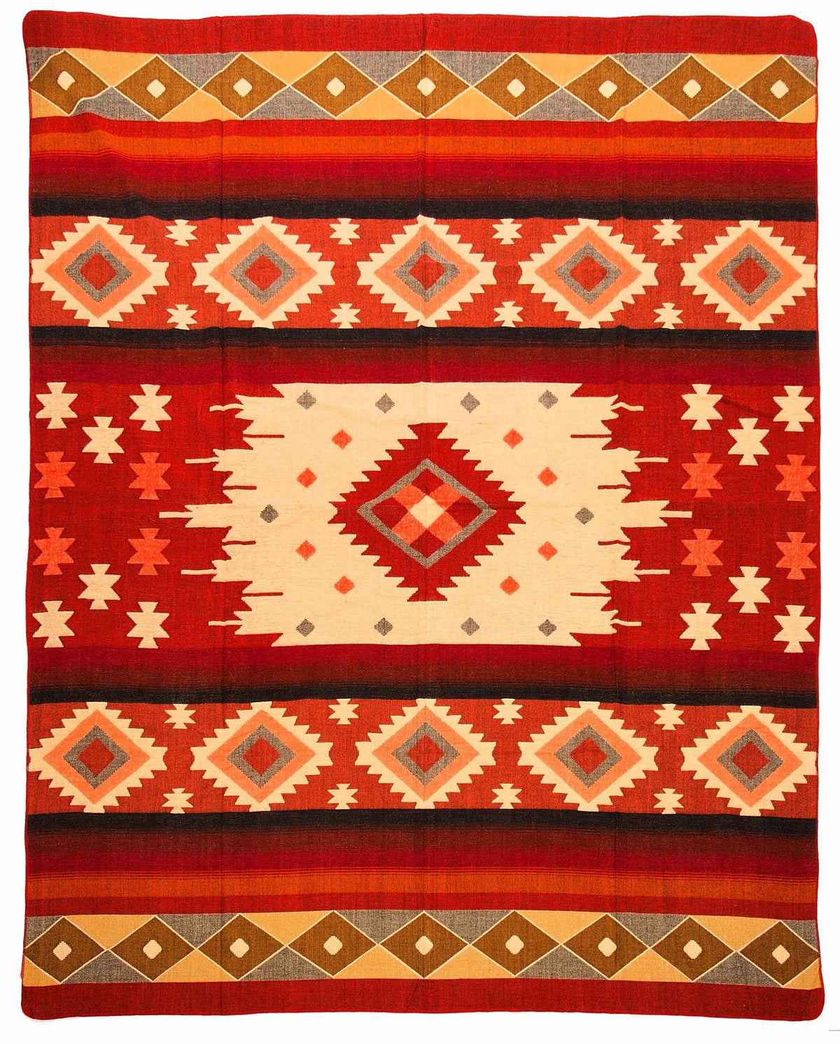 Ecua Fina – Alpaca Plaid Quilotoa – Rood