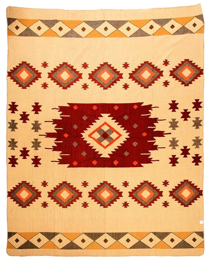 Ecua Fina – Alpaca Plaid Quilotoa – Rood