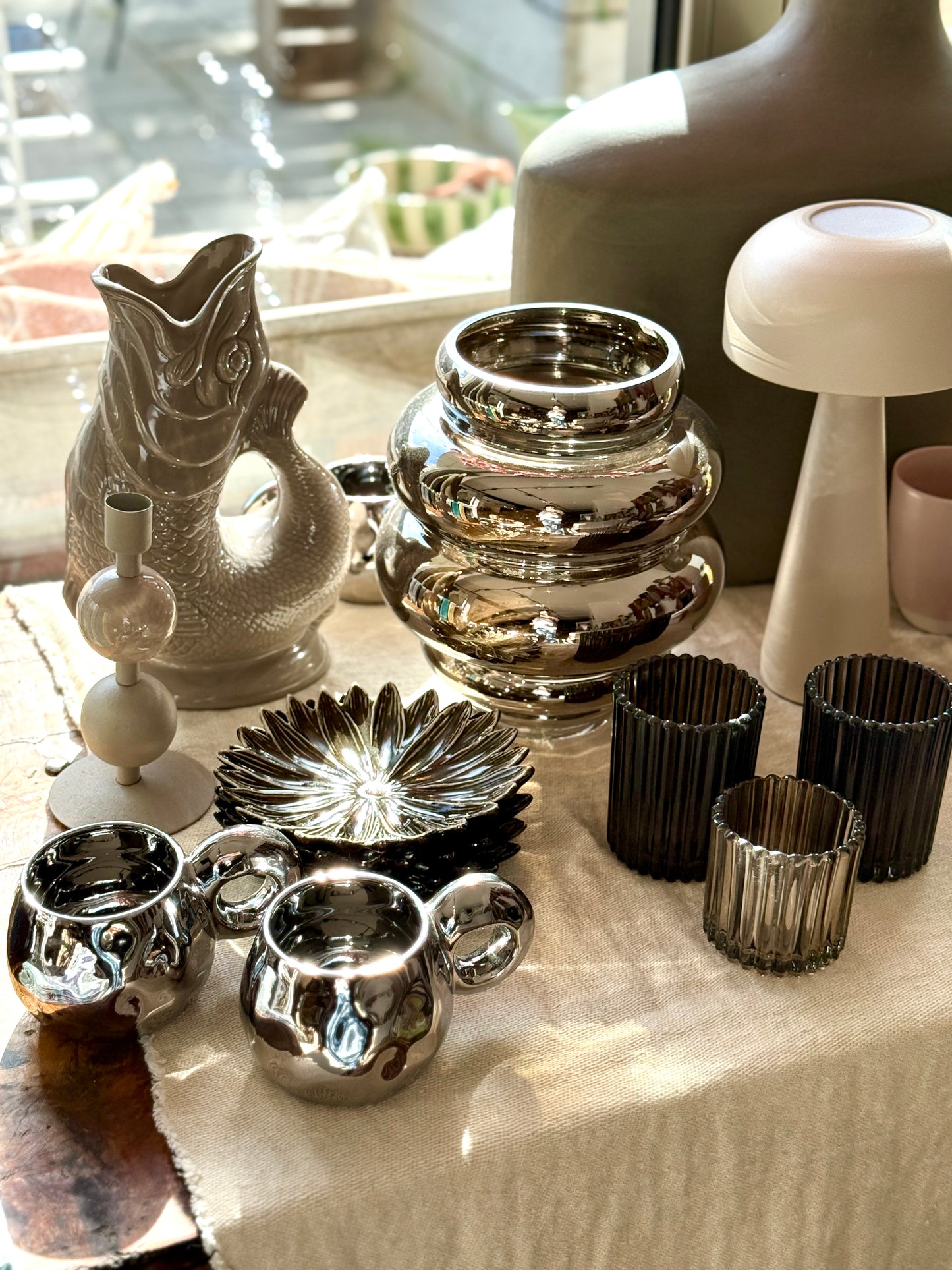 Bloomingville Shine cup silver