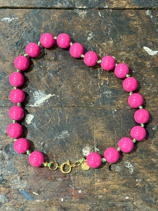 Bubble Neckalace Wanted by DaS Pink Green