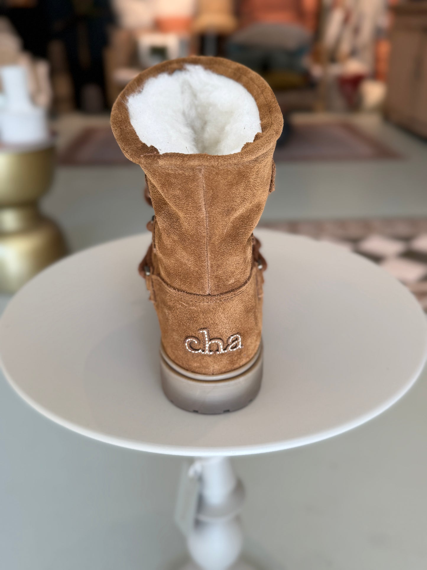 Cha TIBET Camel Suede