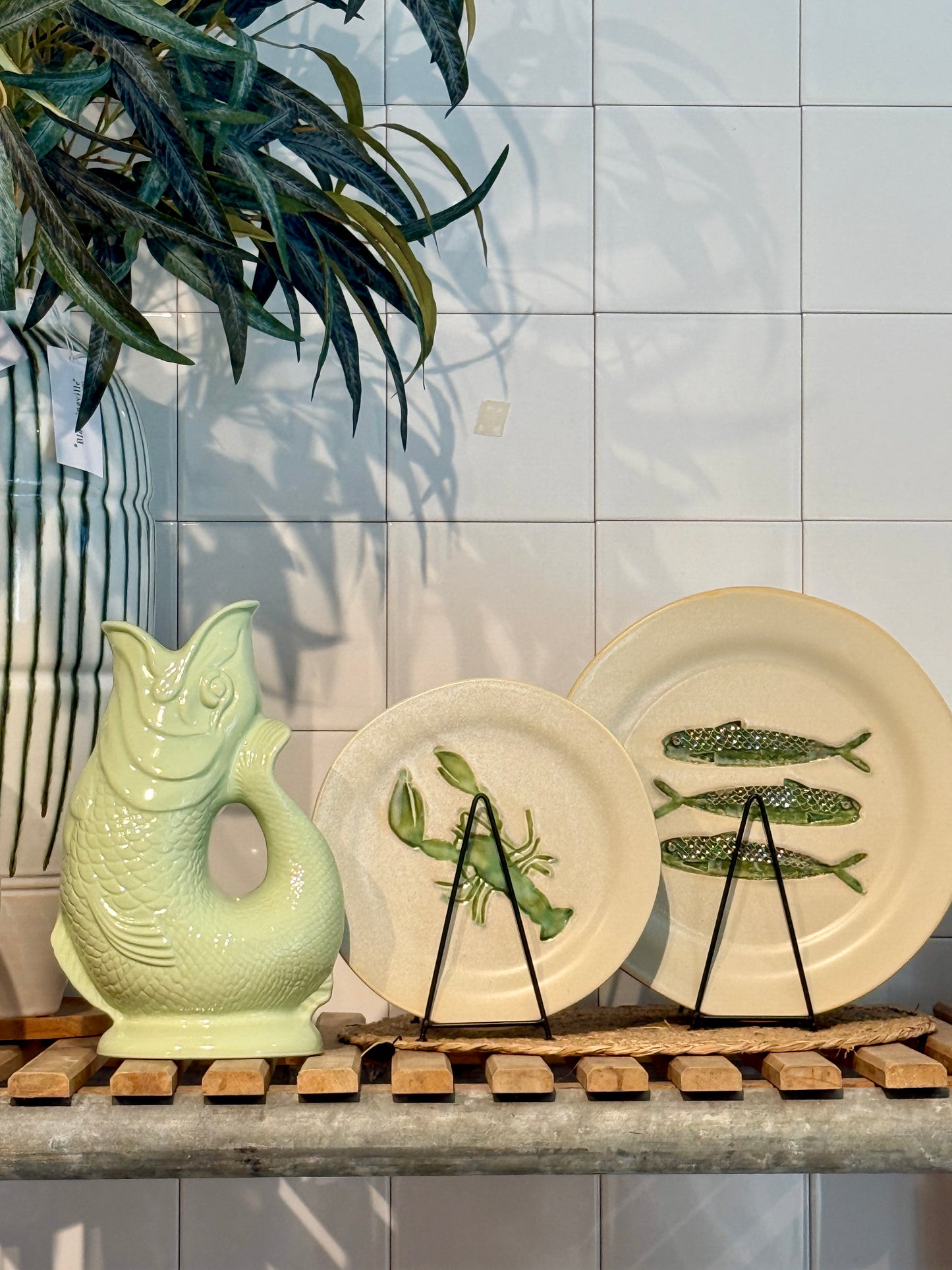 Bloomingville Hadden lunchbord met kreeft - 21 cm - keramiek