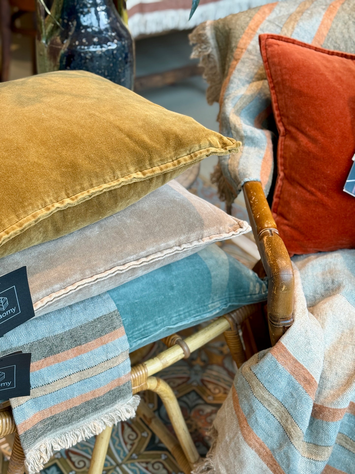 Haomy Manhatten – velvet – kussenhoes