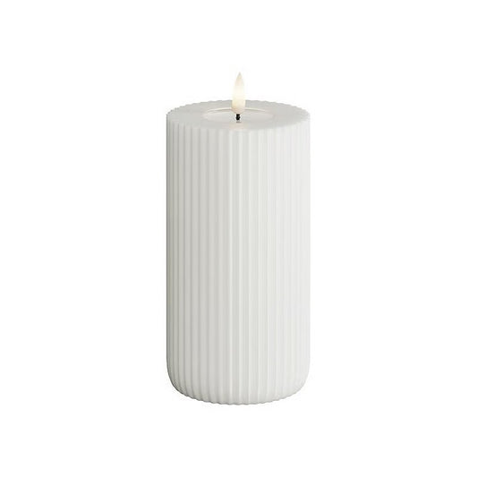 Deluxe Homeart Solid stripe 15 cm White