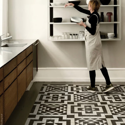 Vinyl vloerkleed Geomatric tile