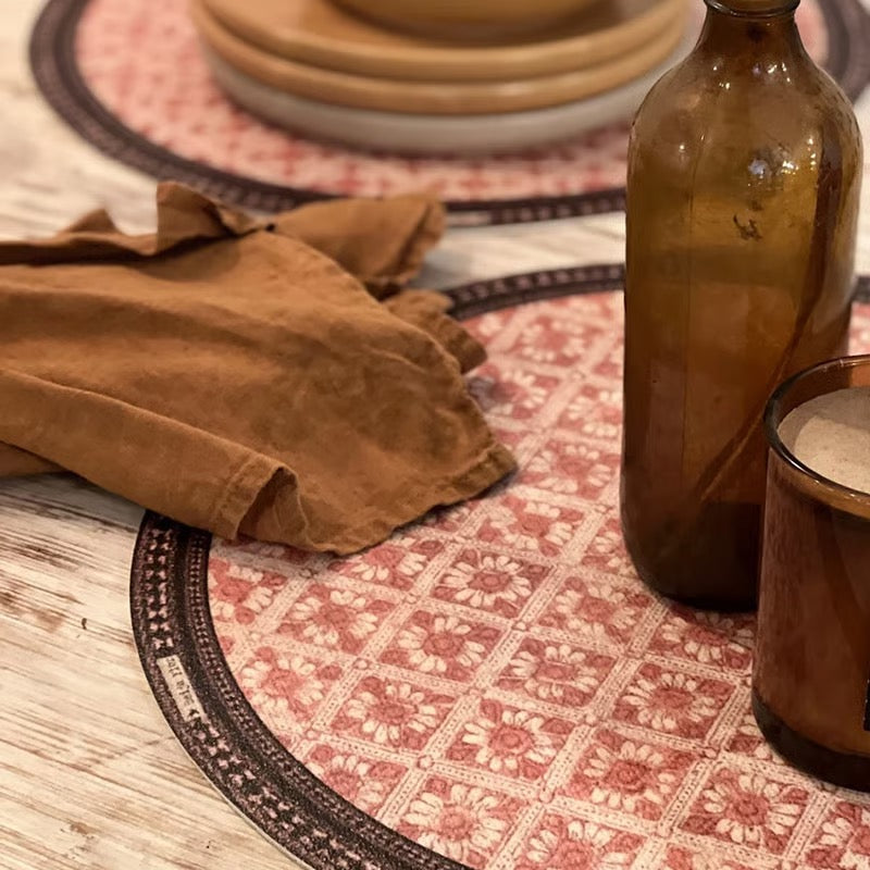 Placemat Jaipur Flower round