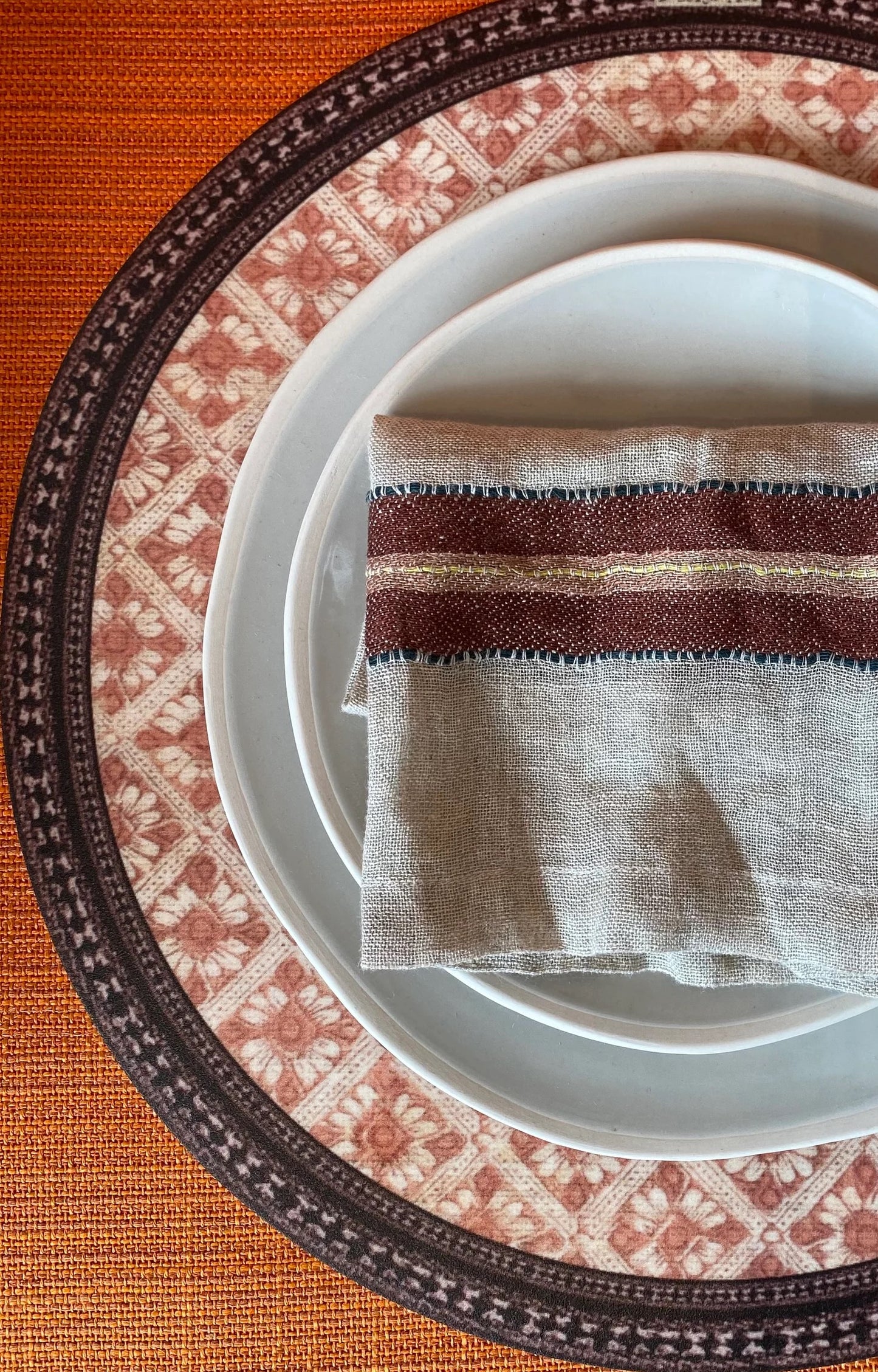 Placemat Jaipur Flower round