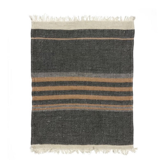 The Belgian towel Black stripe