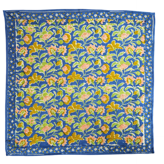 Bonheur du Jour Indian scarf Bohemian blue green