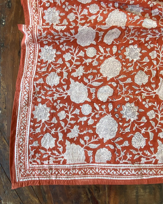 Bonheur du Jour Tafelkleed Tupia terracotta