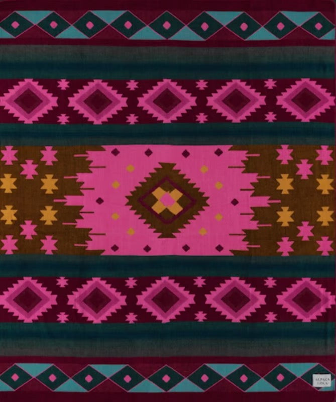 Plaid Alpacaloca Native Pink