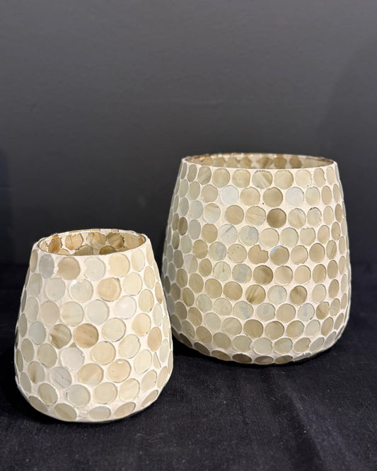Votive waxinelicht houder mozaïek