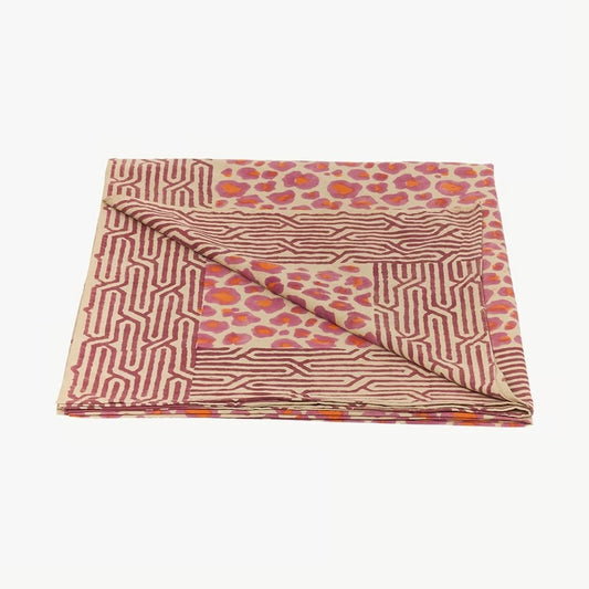 Doing Goods Pink Leopard plaid/(tafel) kleed