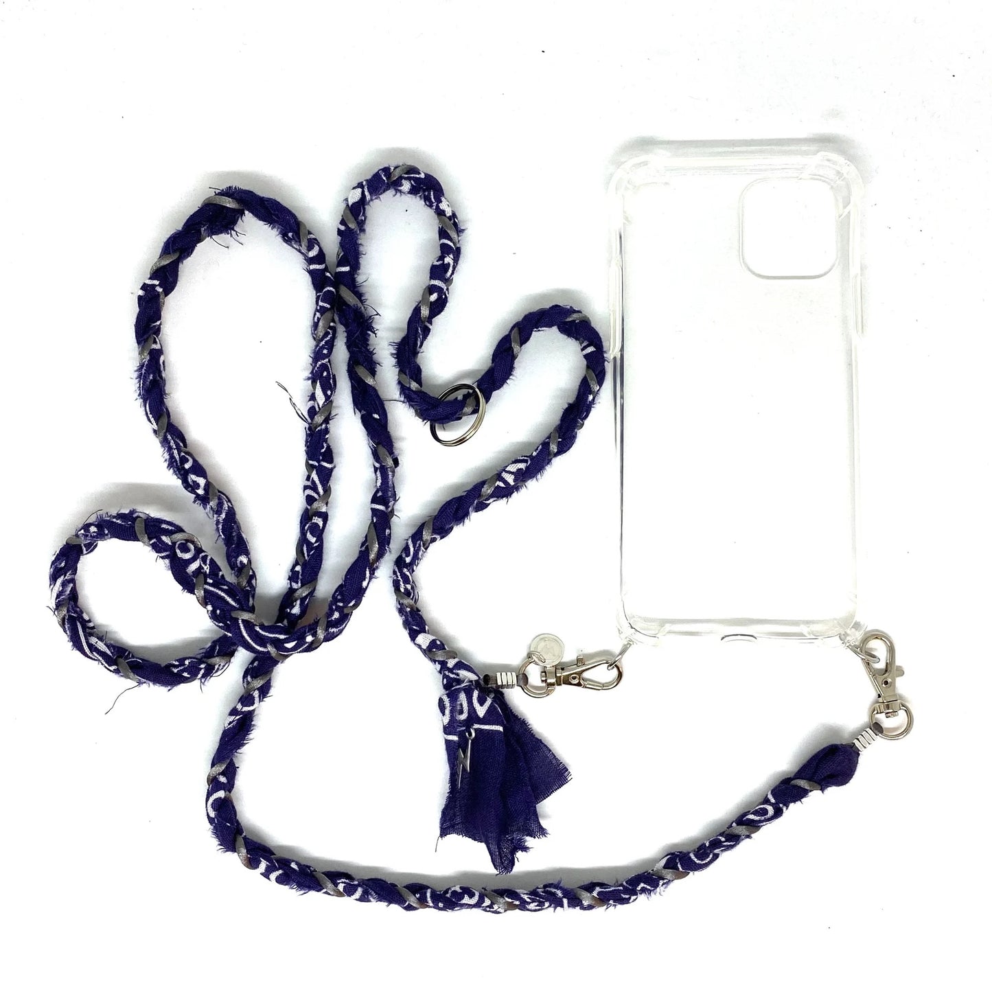 Wanted by DaS Phone cord bandana dark Blue