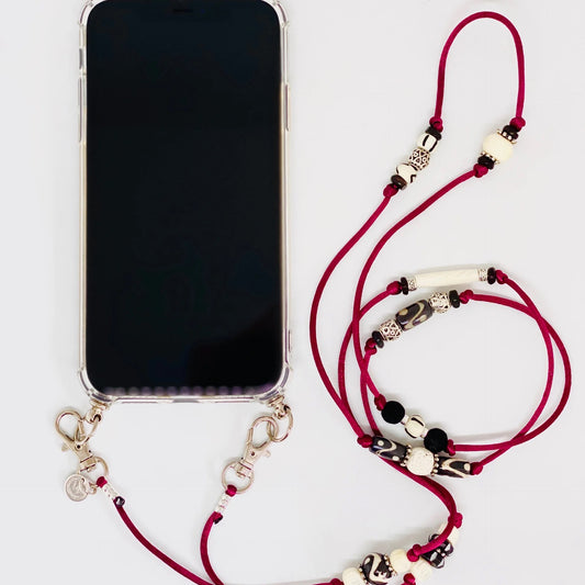 Wanted by DaS Phone cord burgundy