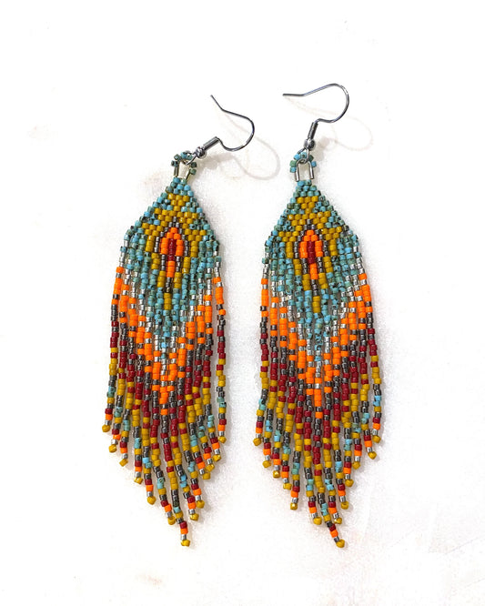 Wanted by DaS Indian summer beaded earrings STO L