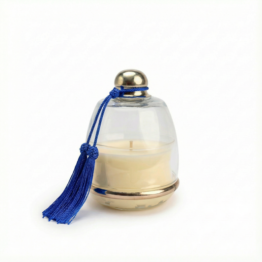 Côte Bougie geurkaars – Cloches – Bleu Majorelle – Mandarine Majorelle