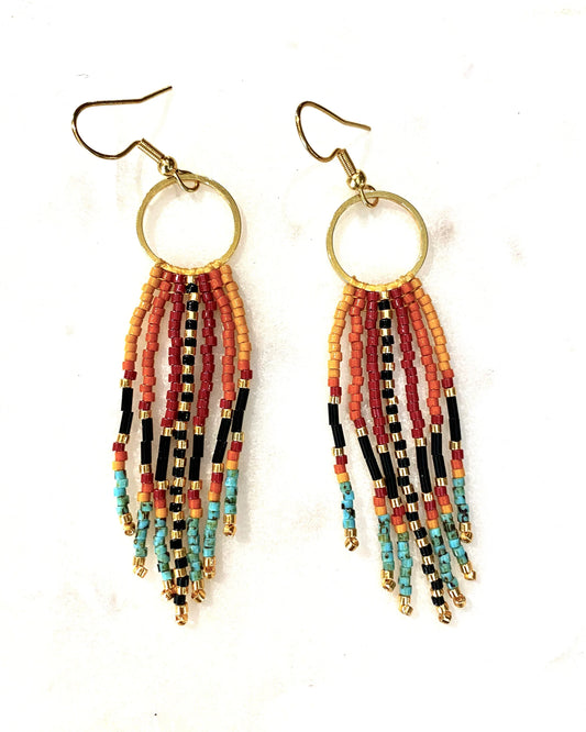 Wanted by DaS fringed earrings loop GBOO