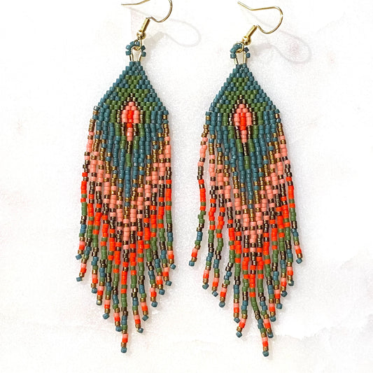 Wanted by DaS Indian summer beaded earrings KALEO L
