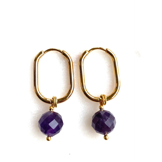 Wanted by DaS Earrings amethyst V10