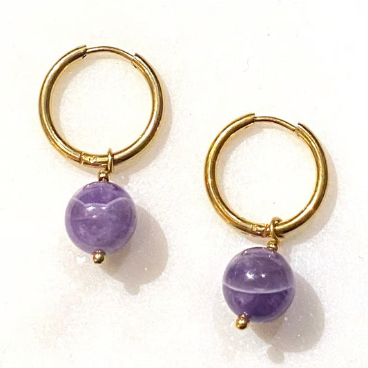 Wanted by DaS Earrings amethist XL